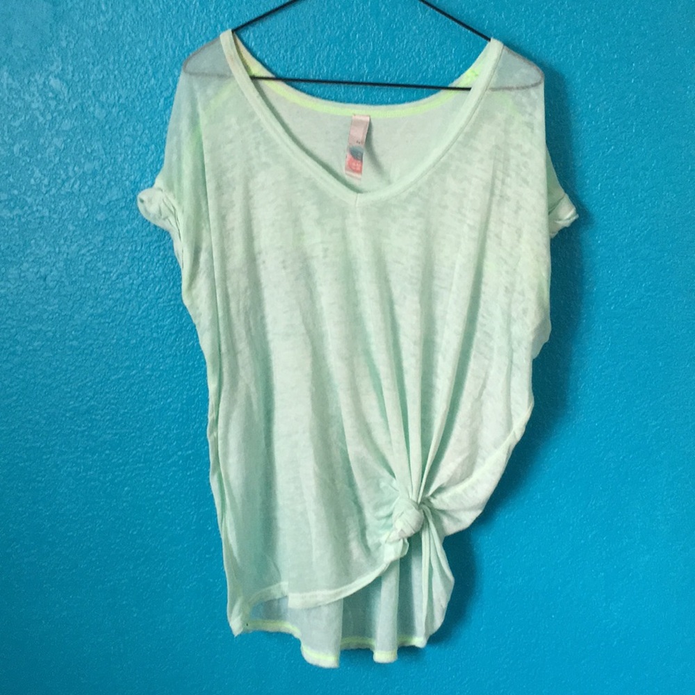 Free People Beach Burnout V Neck
